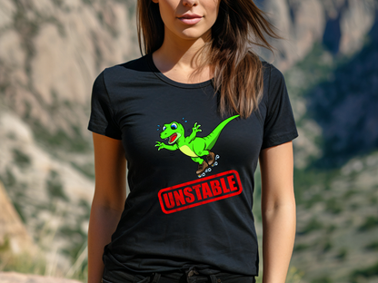 Unstable Raptor Stamp Women's T-Shirt for the Dino loving gal in your life