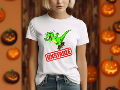 Unstable Raptor Stamp Women's T-Shirt for the Dino loving gal in your life