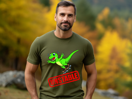 Unstable Raptor Stamp Unisex T-Shirt for the Dino lover in your life