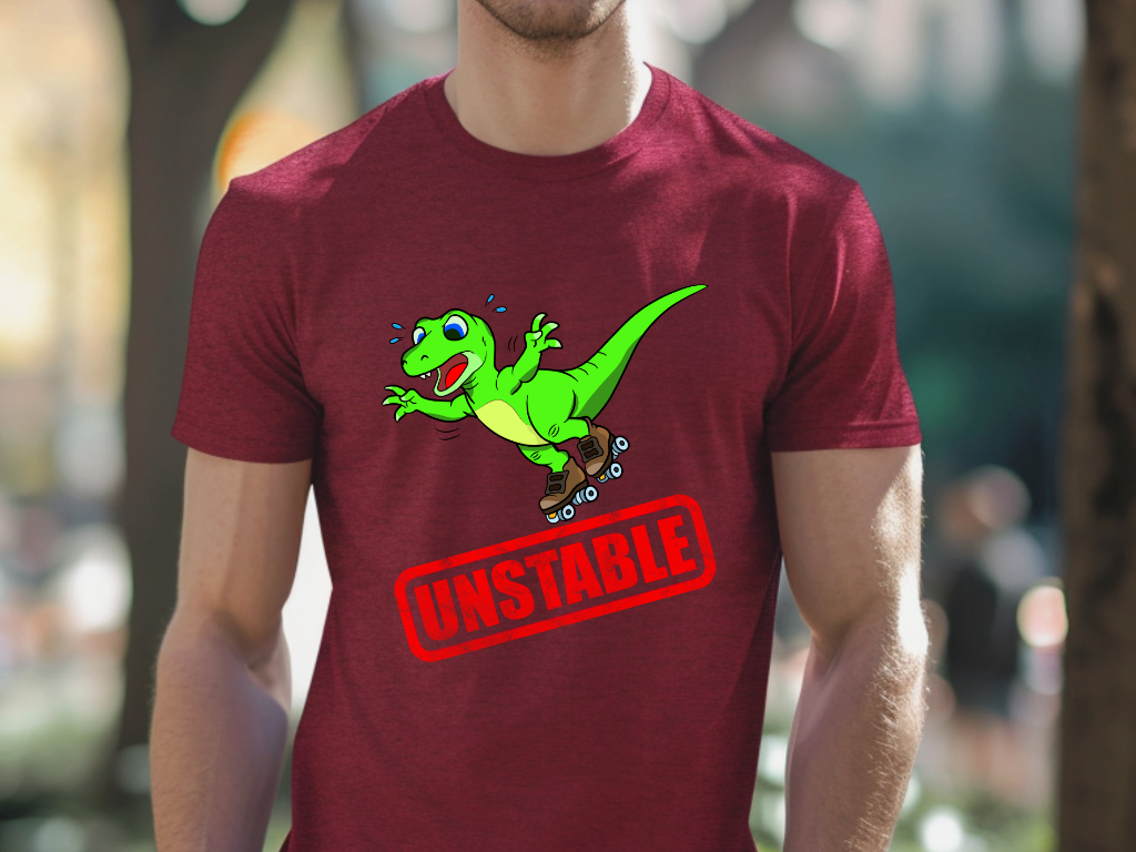 Unstable Raptor Stamp Unisex T-Shirt for the Dino lover in your life