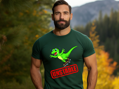 Unstable Raptor Stamp Unisex T-Shirt for the Dino lover in your life