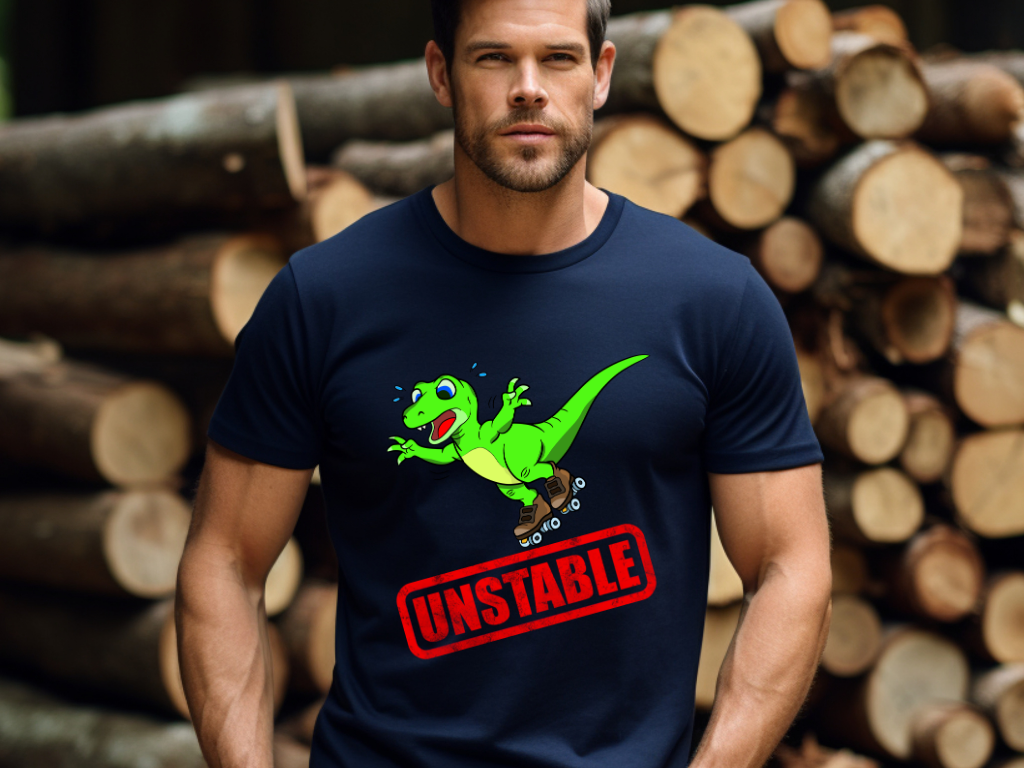 Unstable Raptor Stamp Unisex T-Shirt for the Dino lover in your life