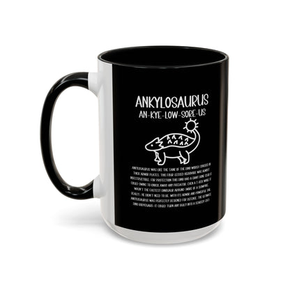 Cute Ankylosaurus Mug with Detailed White Graphic Amazing Gift for the Dino Lovers in your life