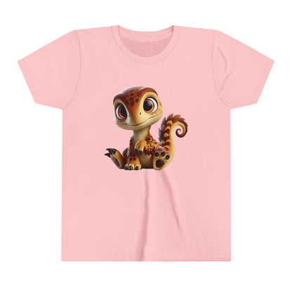 Youth Adorable Baby Dino Plush with Big Eyes – Perfect Gift for Dino Lovers! - Unisex Jersey Short Sleeve Tee Super Comfy Dino T-Shirt Gift