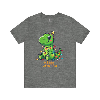 Merry Christmas - Tree Rex Steve - Unisex Jersey Short Sleeve Tee Super Comfy Dino T-Shirt Gift