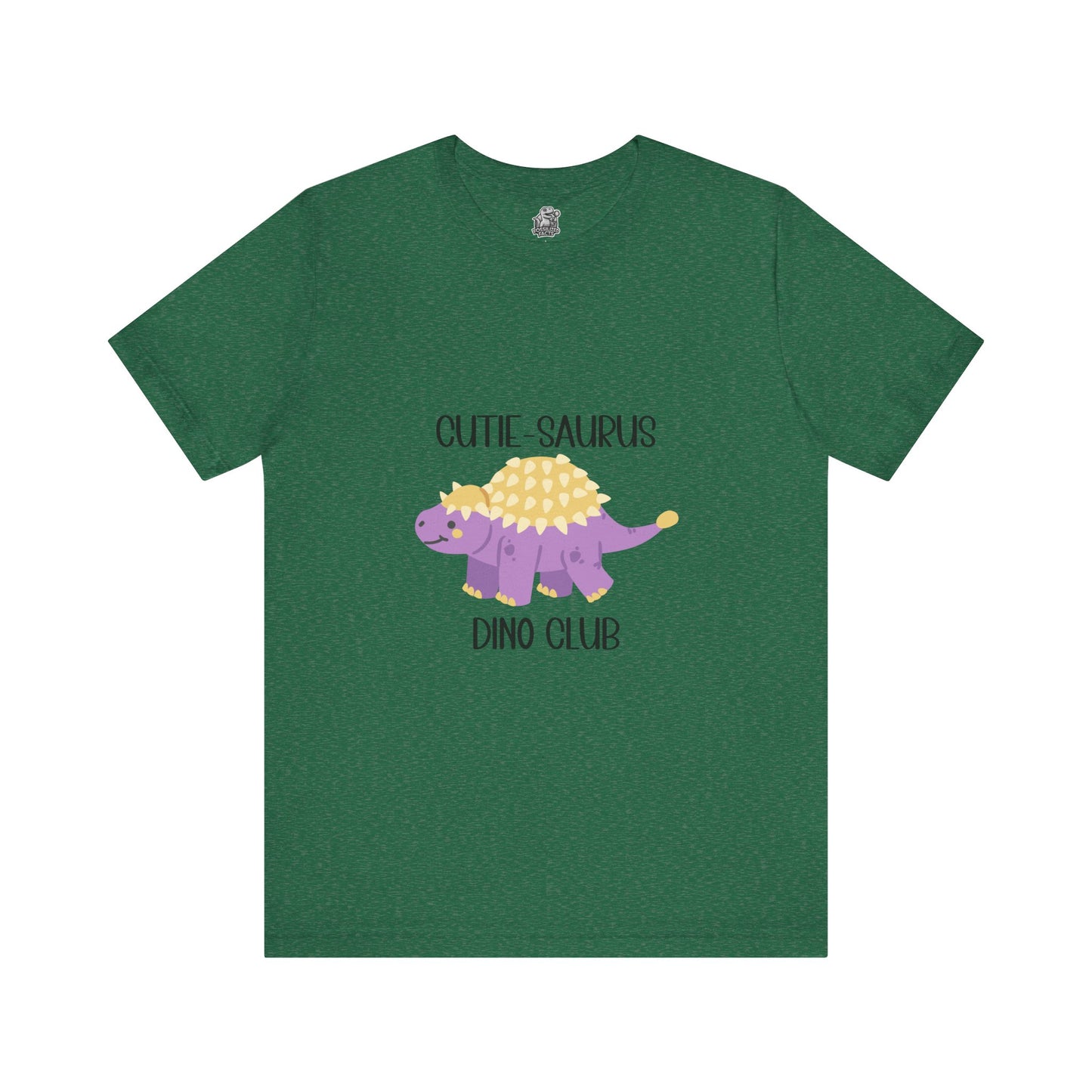 Ankylosaurus Ankylosaurus Cutie Saurus Dino Club Purple - Black Graphic - Unisex Jersey Short Sleeve Tee Super Comfy Dino T-Shirt Gift