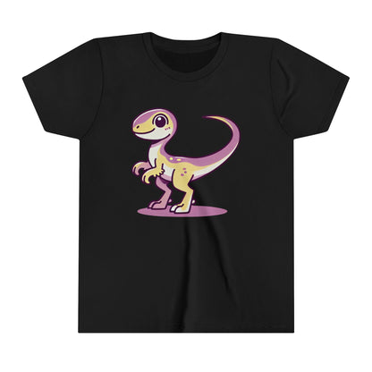 Youth Cute Purple Dino T-Shirt – Perfect for Kids Who Love Dinosaurs! 🦕💜 - Unisex Jersey Short Sleeve Tee Super Comfy Dino T-Shirt Gift