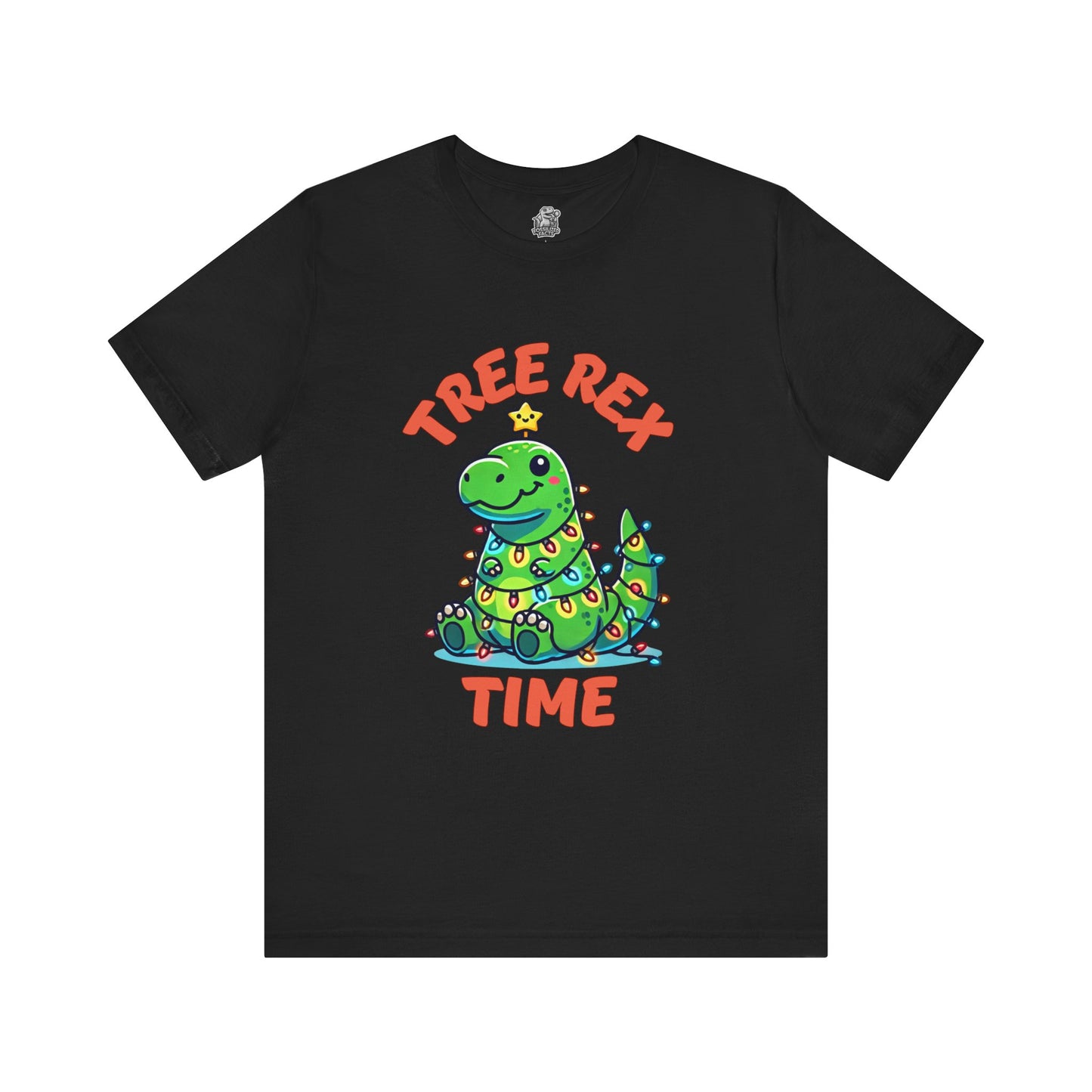 Tree Rex Time Christmas Jerry - Unisex Jersey Short Sleeve Tee Super Comfy Dino T-Shirt Gift