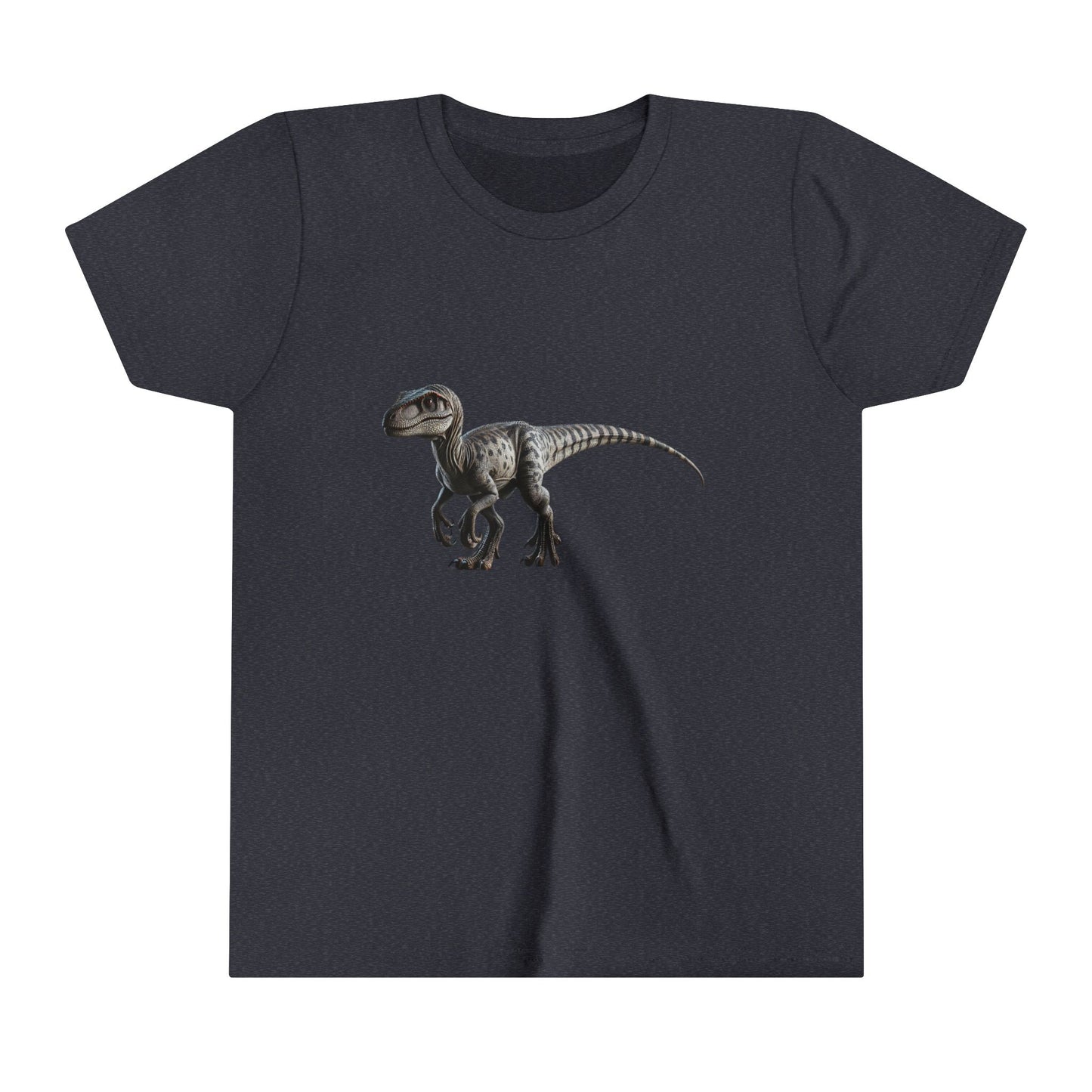 Youth Epic Velociraptor Tee – Unleash the Dino in You! 🦖🍃🧡 - Unisex Jersey Short Sleeve Tee Super Comfy Dino T-Shirt Gift