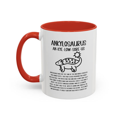 Cute Ankylosaurus Mug with Detailed Black Graphic Amazing Gift for the Dino Lovers in your life