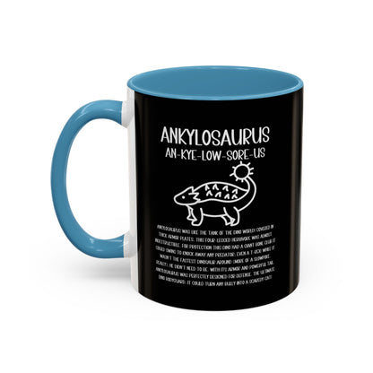 Cute Ankylosaurus Mug with Detailed White Graphic Amazing Gift for the Dino Lovers in your life