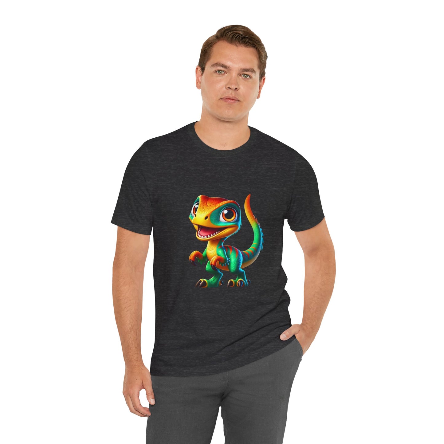 Cutie Raptor- Unisex Jersey Short Sleeve Tee Super Comfy Dino T-Shirt Gift