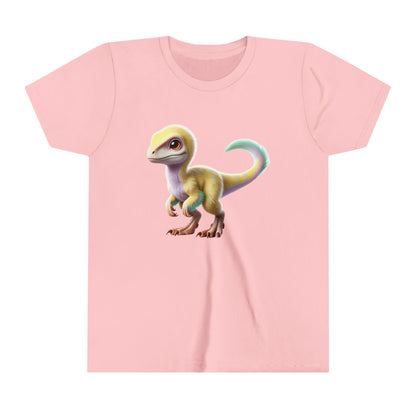 Youth Soft and Fluffy Baby Dino Plush – The Perfect Prehistoric Friend for Kids! 🦖💛 - Unisex Jersey Short Sleeve Tee Super Comfy Dino T-Shirt Gift