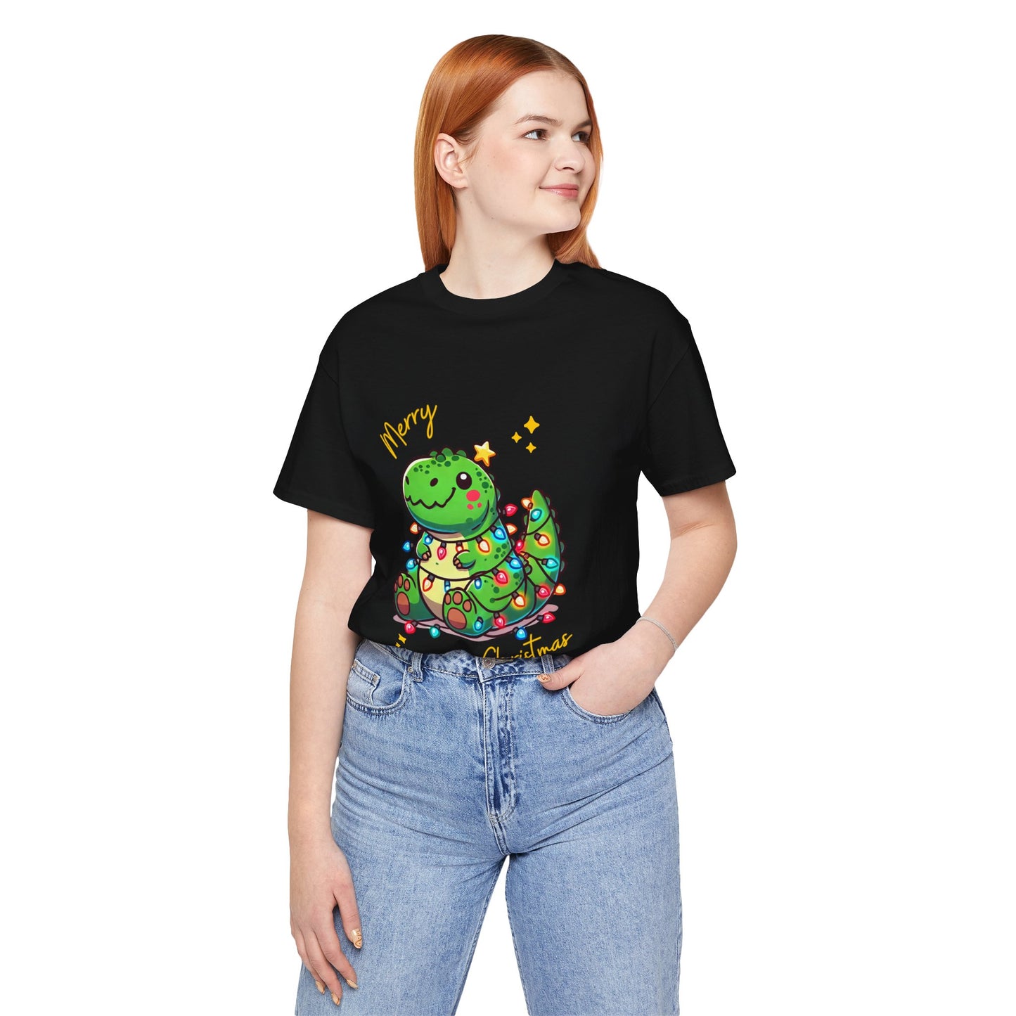 Tree Rex Merry Christmas Kerry - Unisex Jersey Short Sleeve Tee Super Comfy Dino T-Shirt Gift