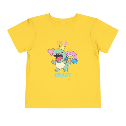 Crazy Cretaceous Cutie Toddler Size T-Shirt for kids who love dinosaurs
