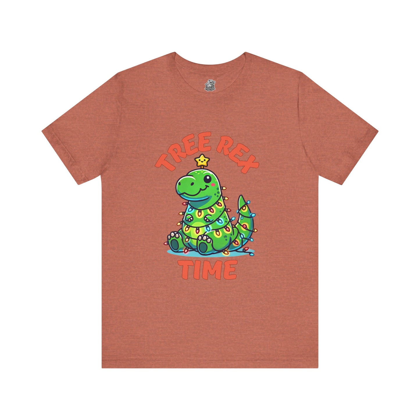 Tree Rex Time Christmas Jerry - Unisex Jersey Short Sleeve Tee Super Comfy Dino T-Shirt Gift