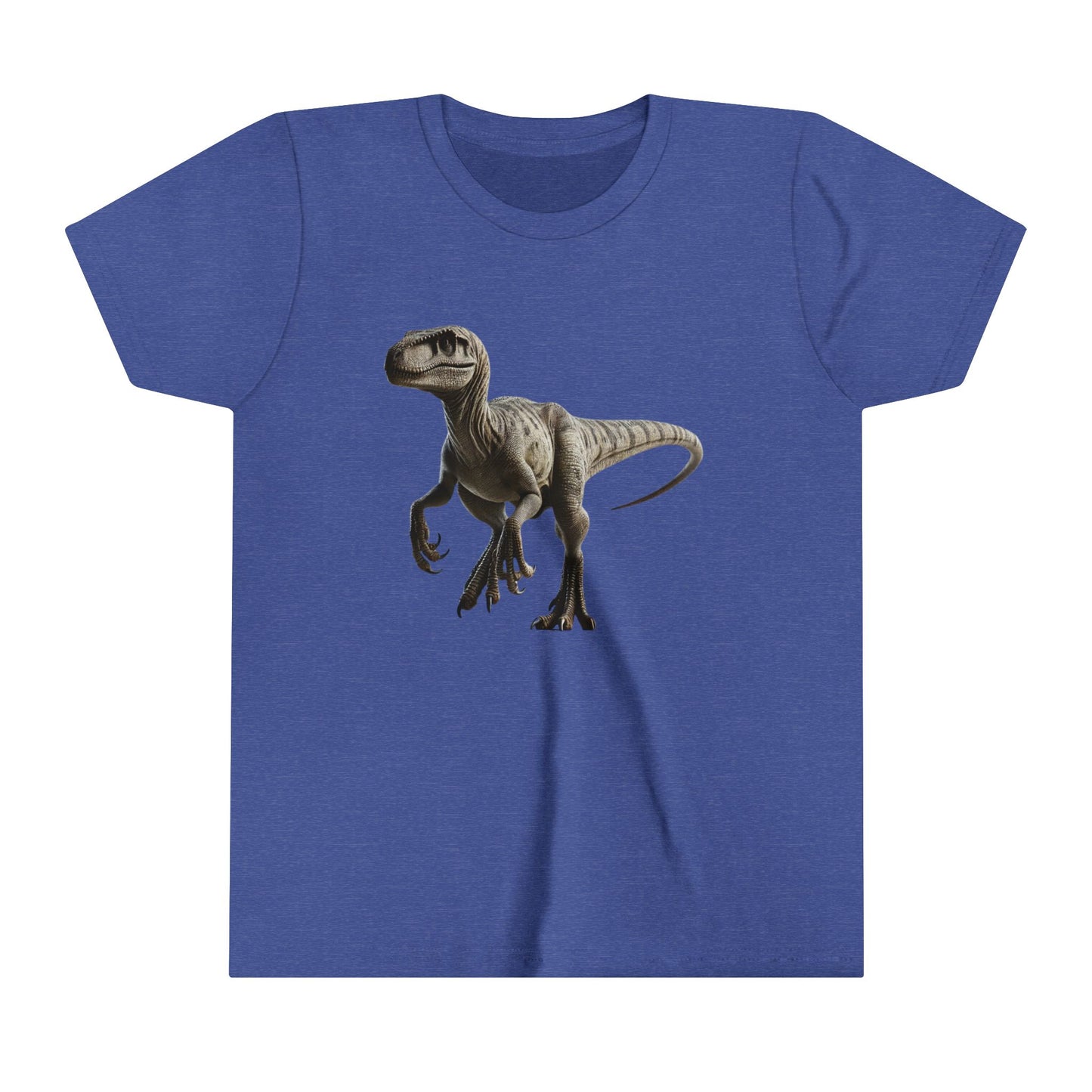 Youth Realistic Velociraptor T-Shirt – Fierce Style for Dinosaur Enthusiasts 🦖 - Unisex Jersey Short Sleeve Tee Super Comfy Dino T-Shirt Gift