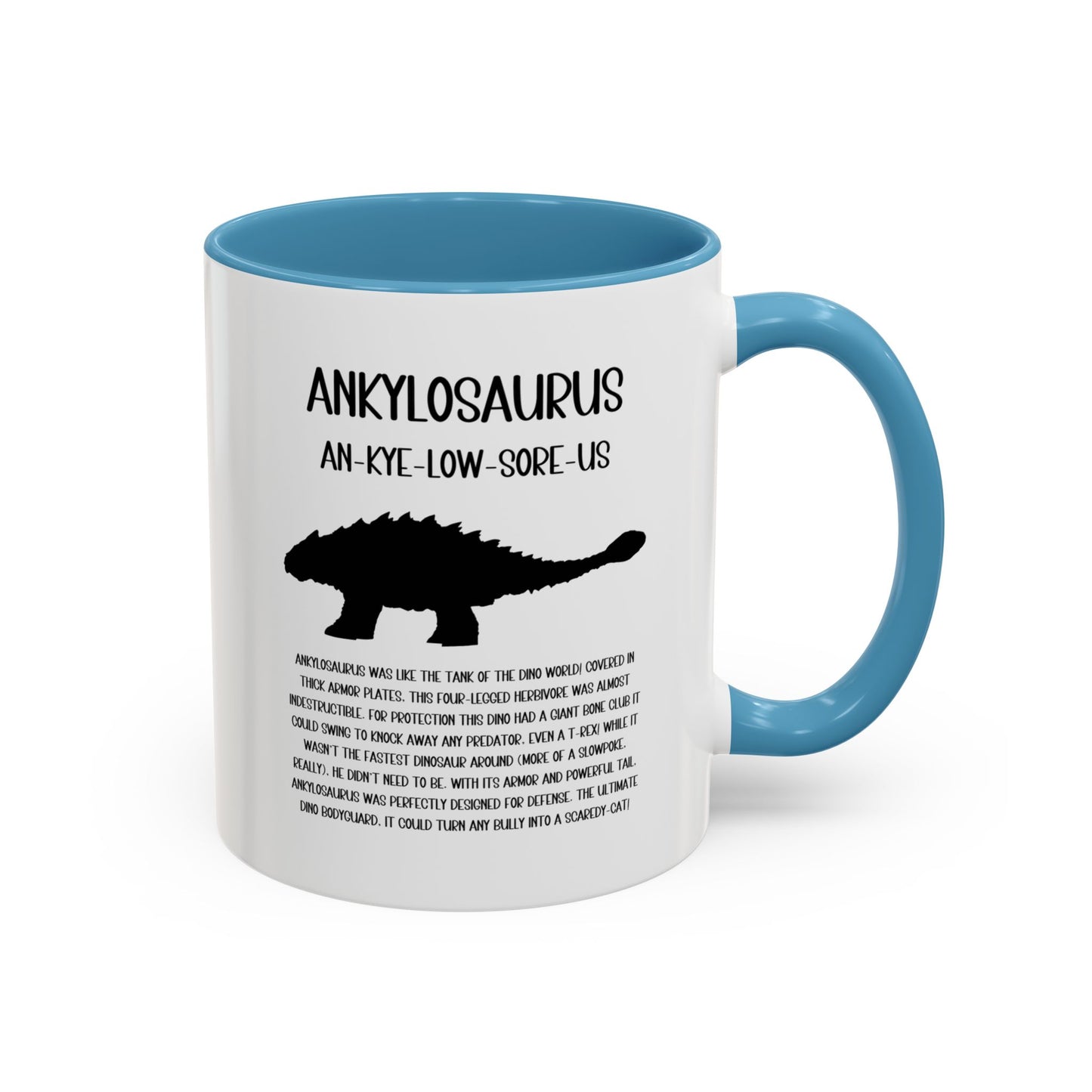 Ankylosaurus Mug with Detailed Black Graphic Amazing Gift for the Dino Lovers in your life