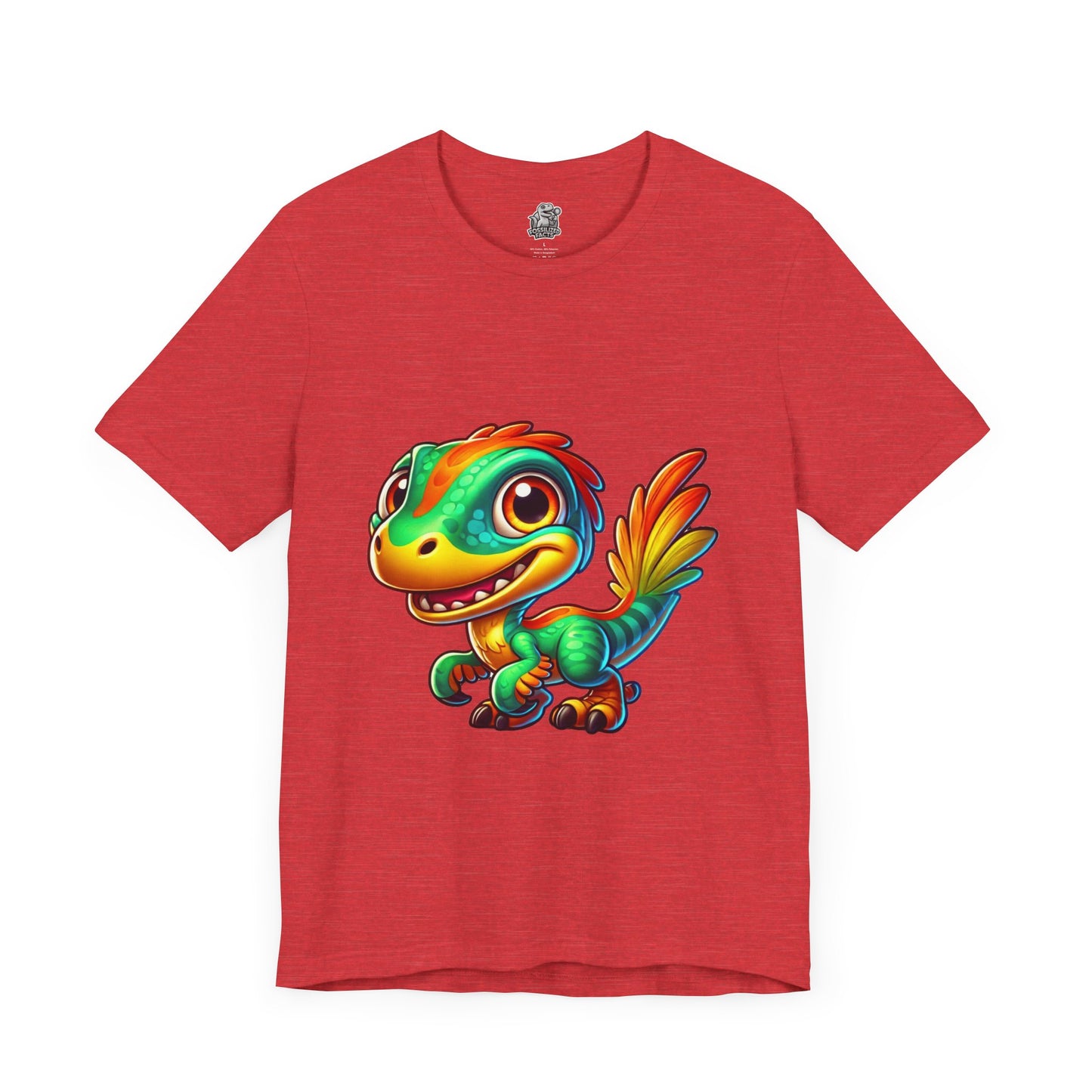 Smiley Velociraptor- Unisex Jersey Short Sleeve Tee Super Comfy Dino T-Shirt Gift