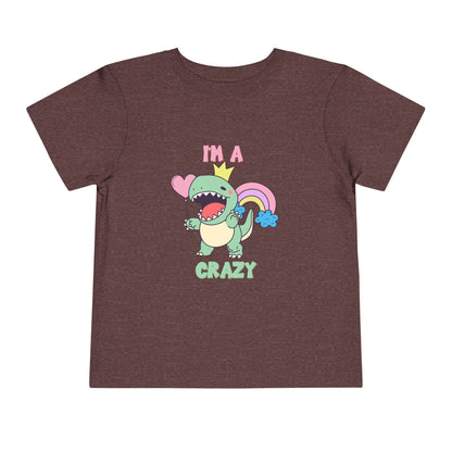 Crazy Cretaceous Cutie Toddler Size T-Shirt for kids who love dinosaurs