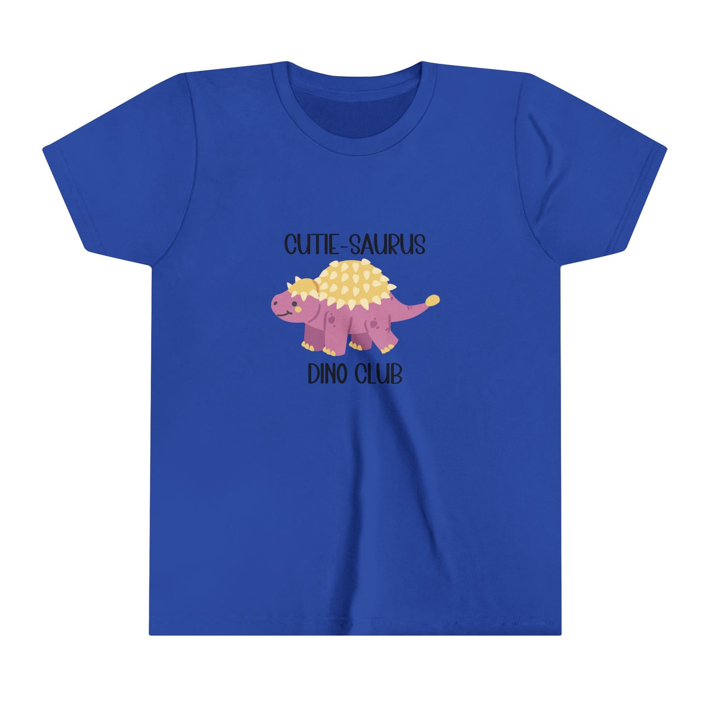 Ankylosaurus Cutie Saurus Dino Club Pink - Black Graphic - Unisex Jersey Short Sleeve Tee Super Comfy Dino T-Shirt Gift