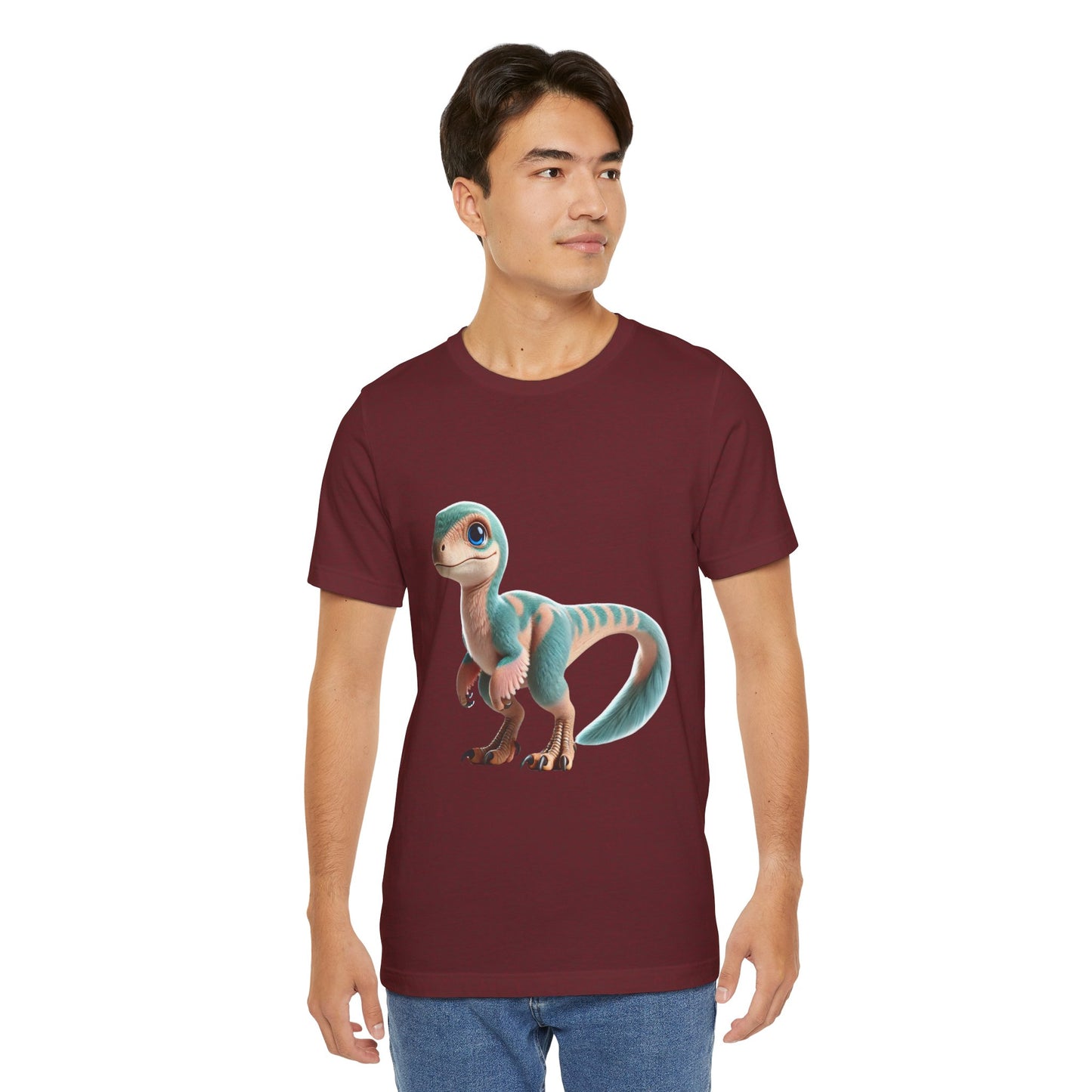 Pastel Velociraptor - Unisex Jersey Short Sleeve Tee Super Comfy Dino T-Shirt Gift