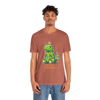 Merry Christmas - Tree Rex Martin - Unisex Jersey Short Sleeve Tee Super Comfy Dino T-Shirt Gift