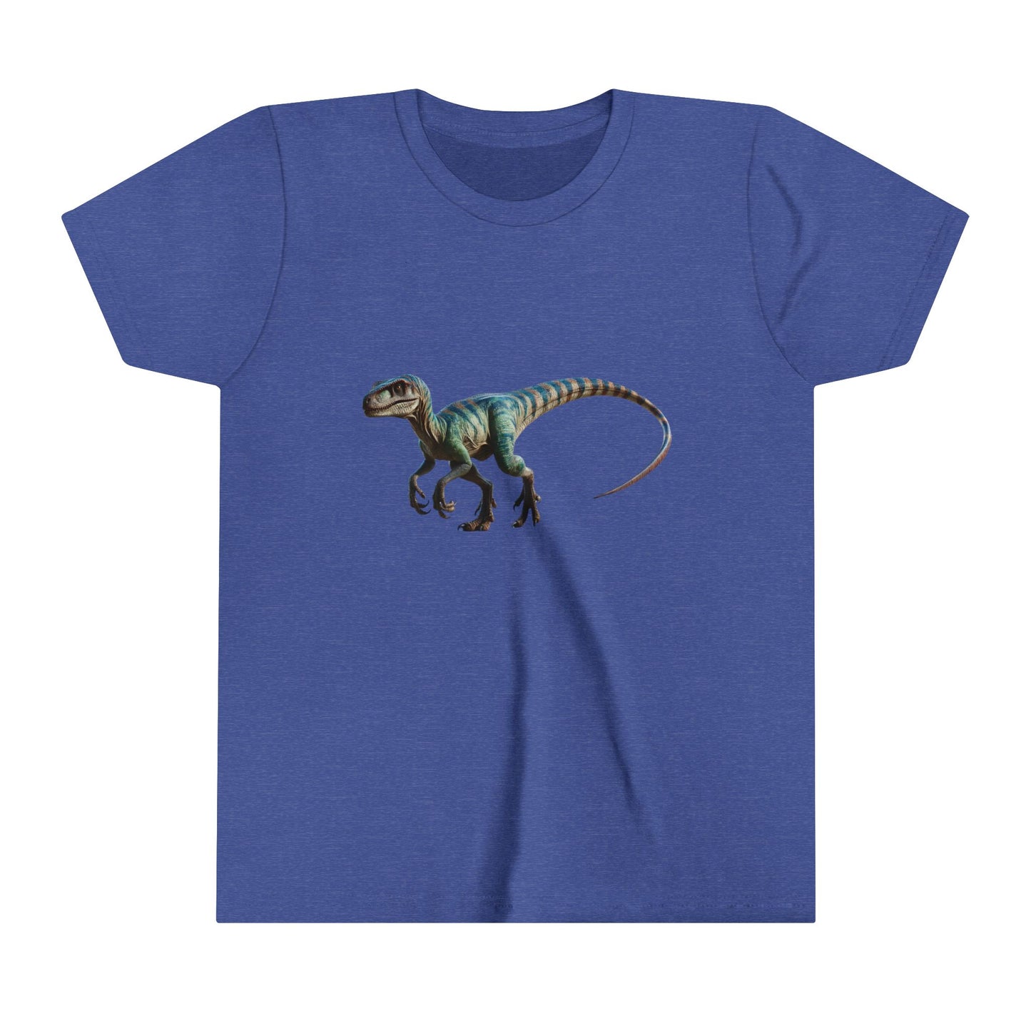 Youth Vibrant Velociraptor Adventure Tee – Unleash Your Inner Dino Explorer with Fierce Style! 🦖🌈 - Unisex Jersey Short Sleeve Tee Super Comfy Dino T-Shirt Gift