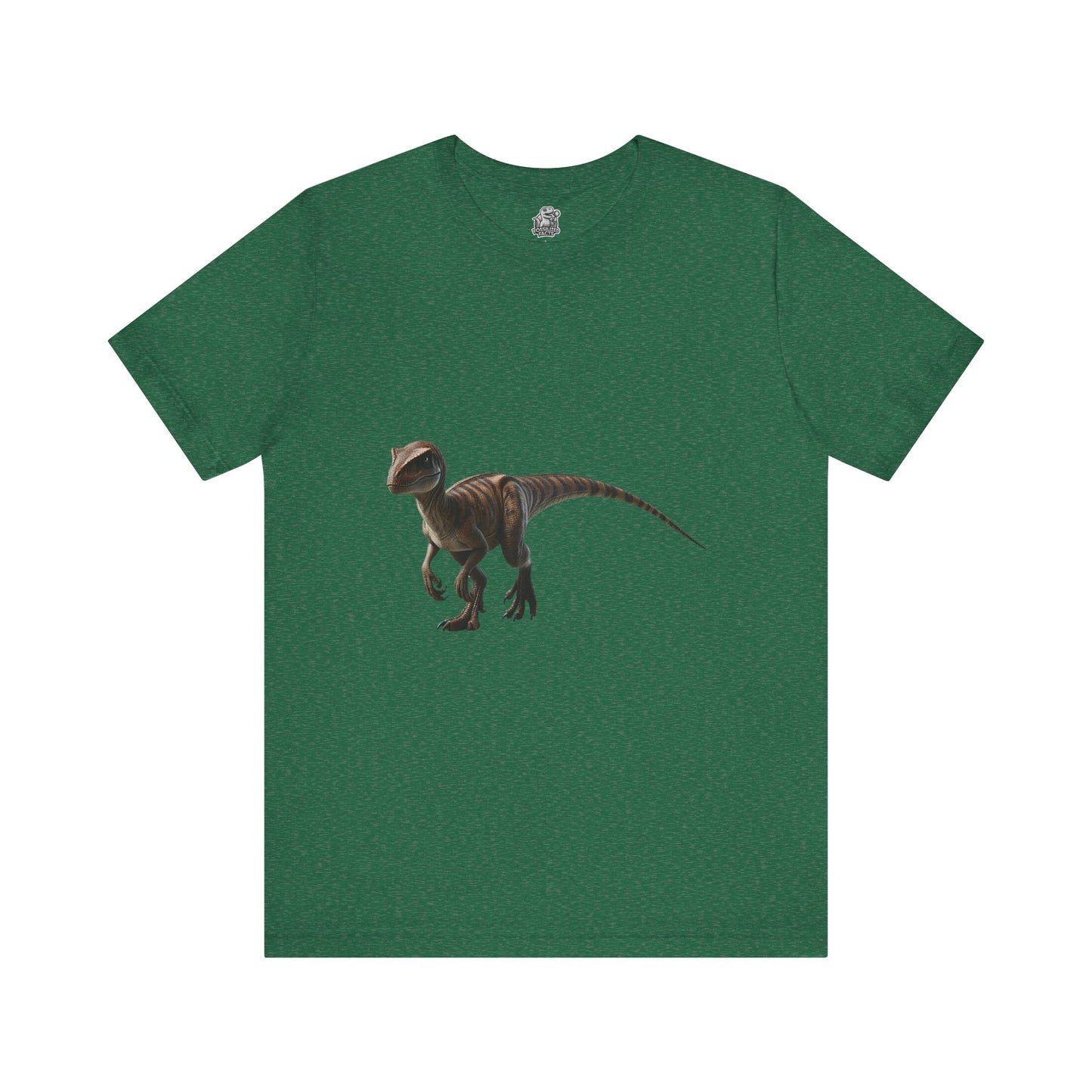 Playful Velociraptor  - Unisex Jersey Short Sleeve Tee Super Comfy Dino T-Shirt Gift