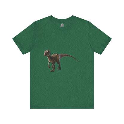 Playful Velociraptor  - Unisex Jersey Short Sleeve Tee Super Comfy Dino T-Shirt Gift