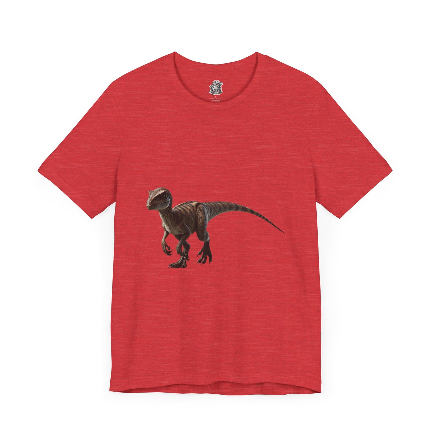 Playful Velociraptor  - Unisex Jersey Short Sleeve Tee Super Comfy Dino T-Shirt Gift