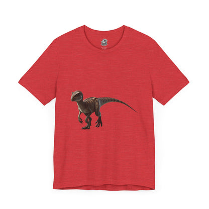 Playful Velociraptor  - Unisex Jersey Short Sleeve Tee Super Comfy Dino T-Shirt Gift