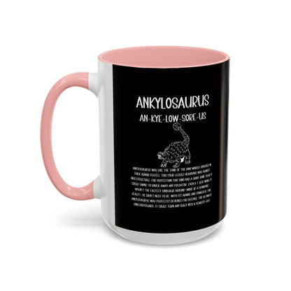 Defensive Ankylosaurus Mug with Detailed White Graphic Amazing Gift for the Dino Lovers in your life