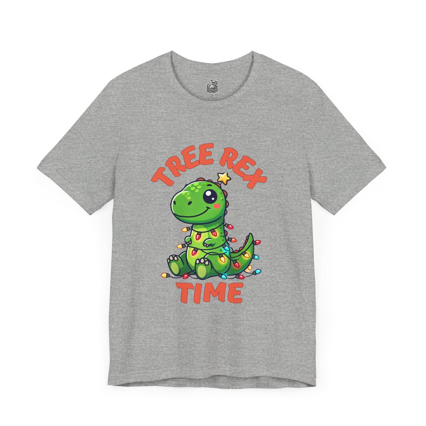 Tree Rex Time Christmas Steve - Unisex Jersey Short Sleeve Tee Super Comfy Dino T-Shirt Gift