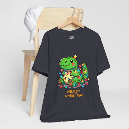 Merry Christmas - Tree Rex Kerry - Unisex Jersey Short Sleeve Tee Super Comfy Dino T-Shirt Gift