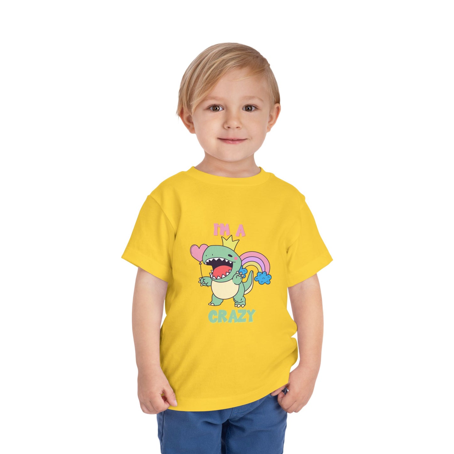 Crazy Cretaceous Cutie Toddler Size T-Shirt for kids who love dinosaurs