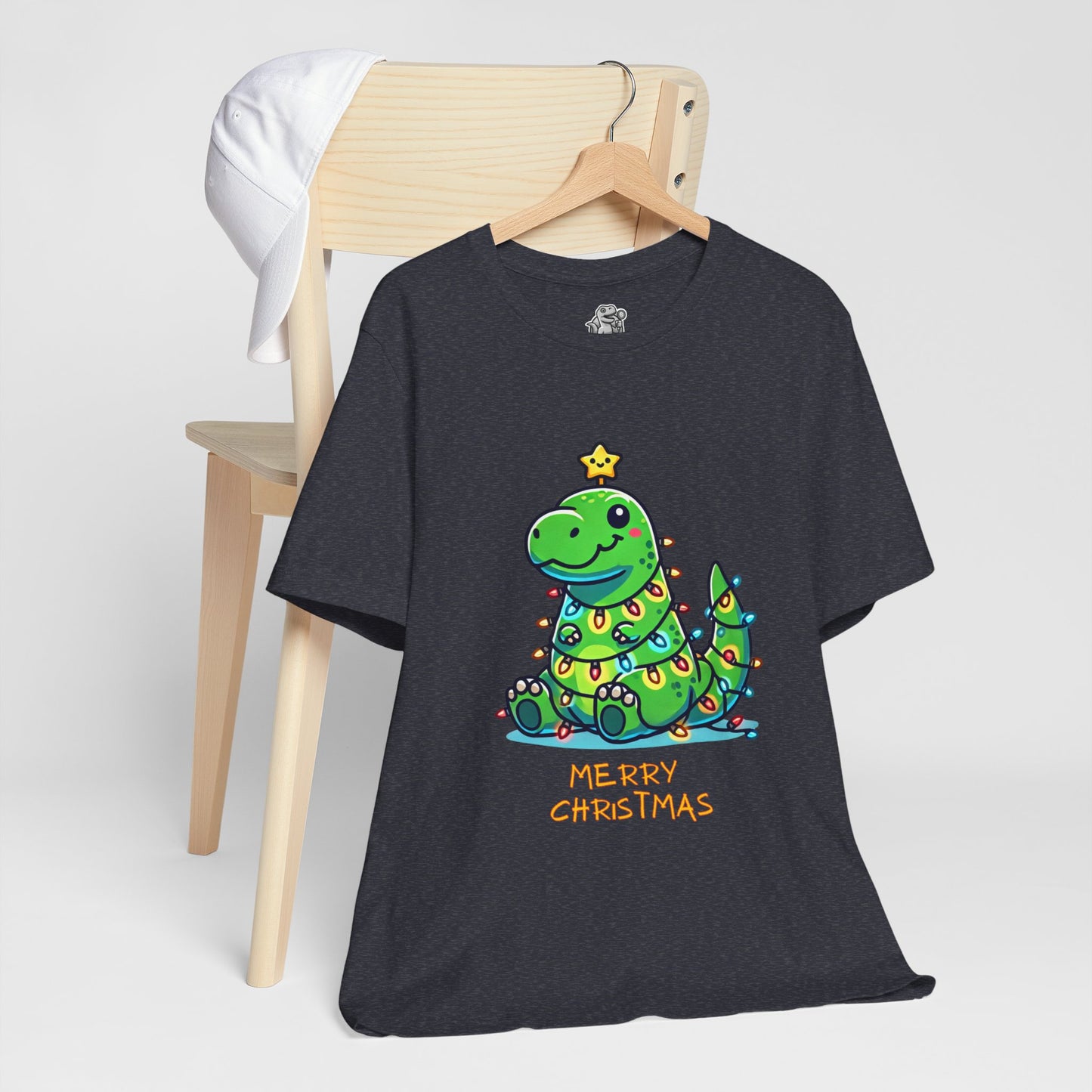 Merry Christmas - Tree Rex Jerry - Unisex Jersey Short Sleeve Tee Super Comfy Dino T-Shirt Gift