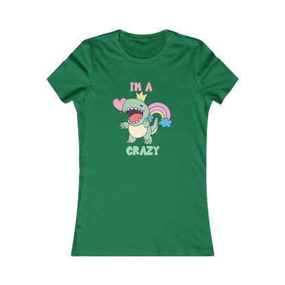 Crazy Cretaceous Cutie Womens fit Short Sleeve Tee