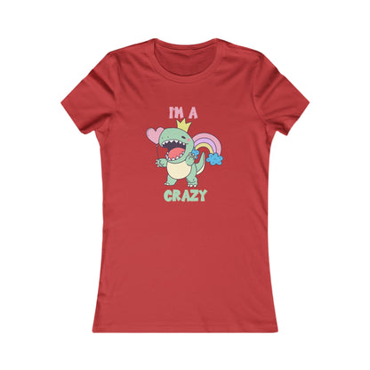 Crazy Cretaceous Cutie Womens fit Short Sleeve Tee