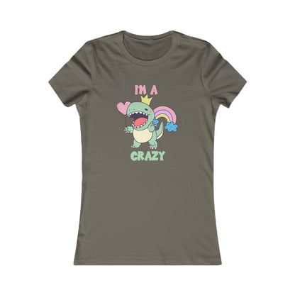 Crazy Cretaceous Cutie Womens fit Short Sleeve Tee