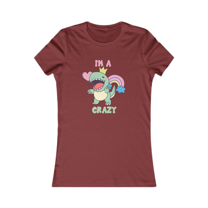 Crazy Cretaceous Cutie Womens fit Short Sleeve Tee