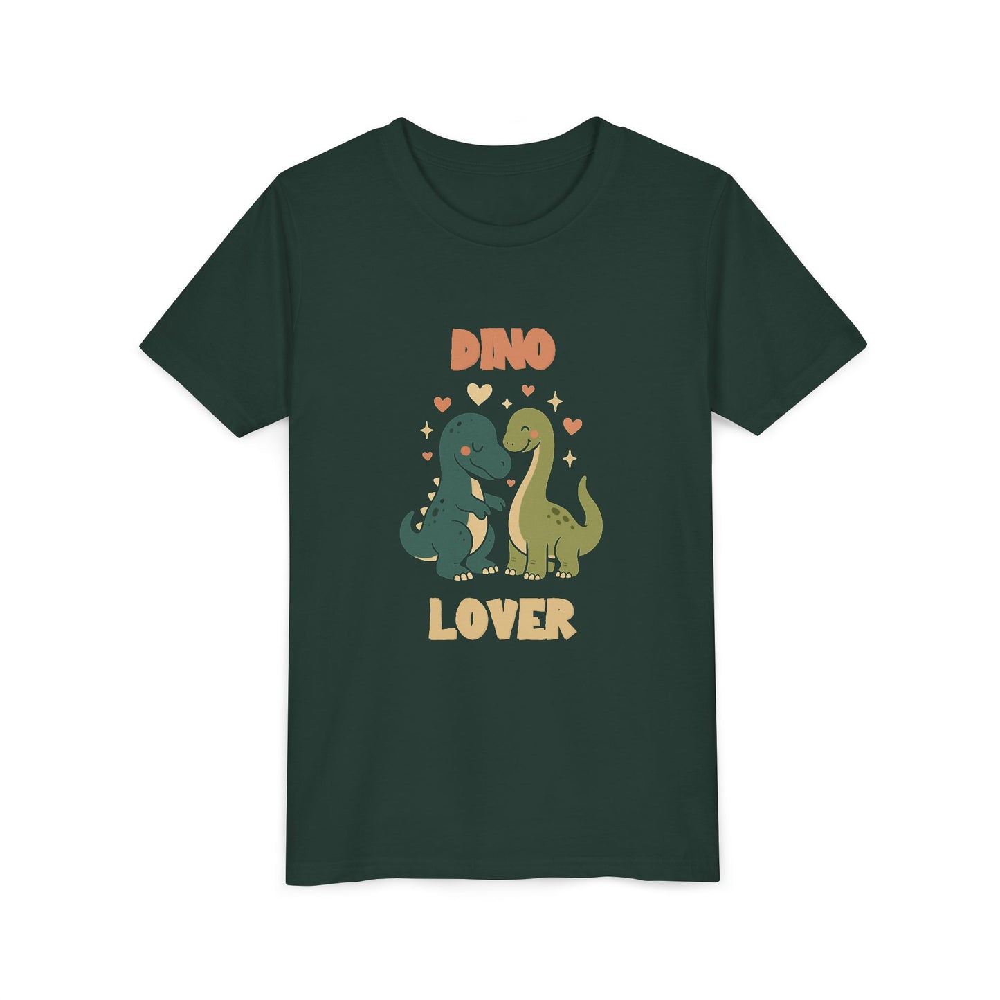 Prehistoric Pair of Dino Lover Tee Youth Size T-Shirt for kids who love dinosaurs