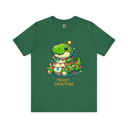 Merry Christmas - Tree Rex Larry- Unisex Jersey Short Sleeve Tee Super Comfy Dino T-Shirt Gift