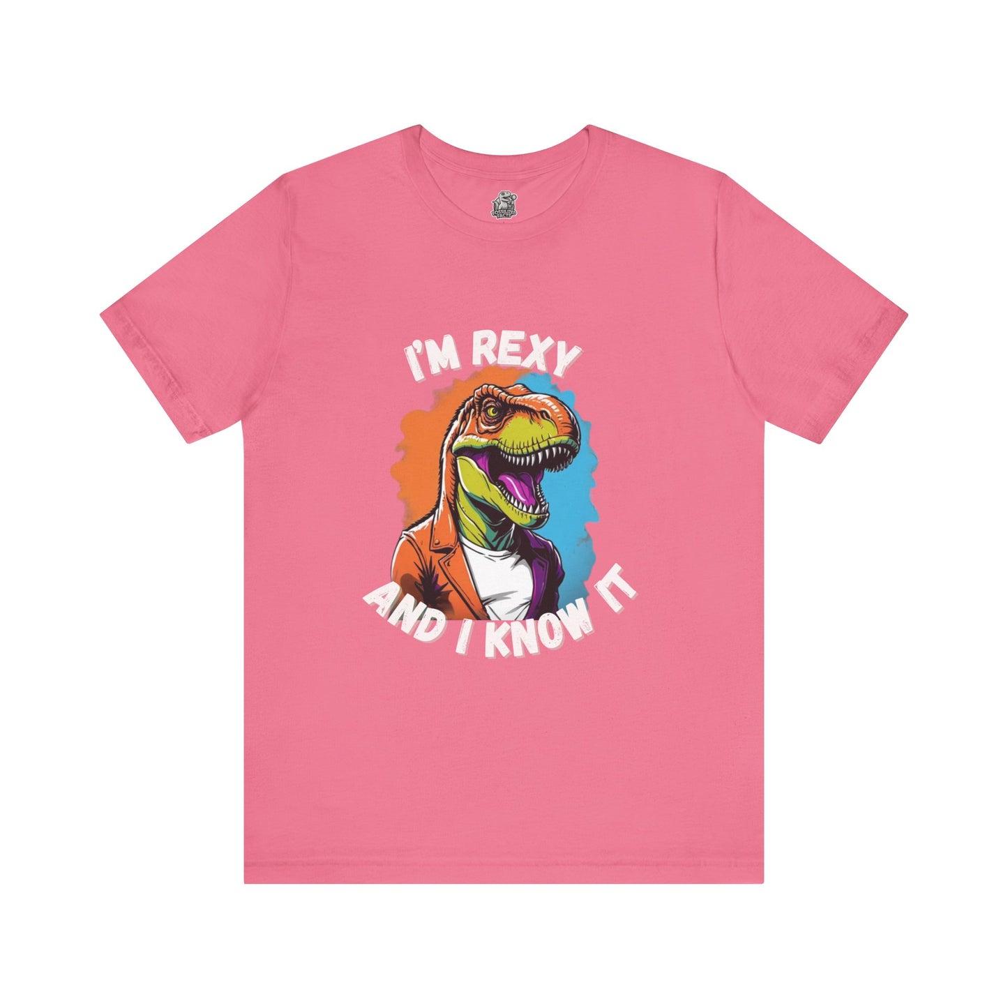 Vibrant Rex – I’m Rexy and I Know It Unisex T-Shirt with Bold Colors & T-Rex Swagger Unisex