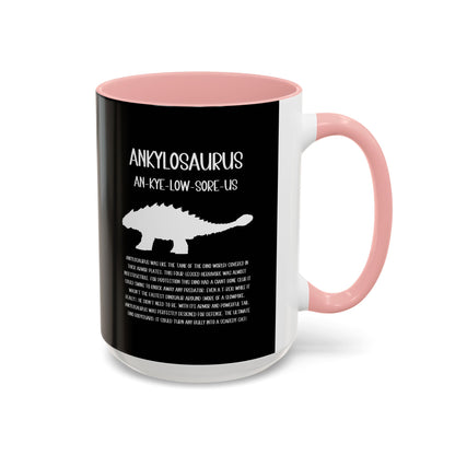 Ankylosaurus Mug with Detailed White Graphic Amazing Gift for the Dino Lovers in your life