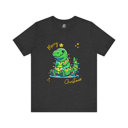 Tree Rex Merry Christmas Jerry - Unisex Jersey Short Sleeve Tee Super Comfy Dino T-Shirt Gift