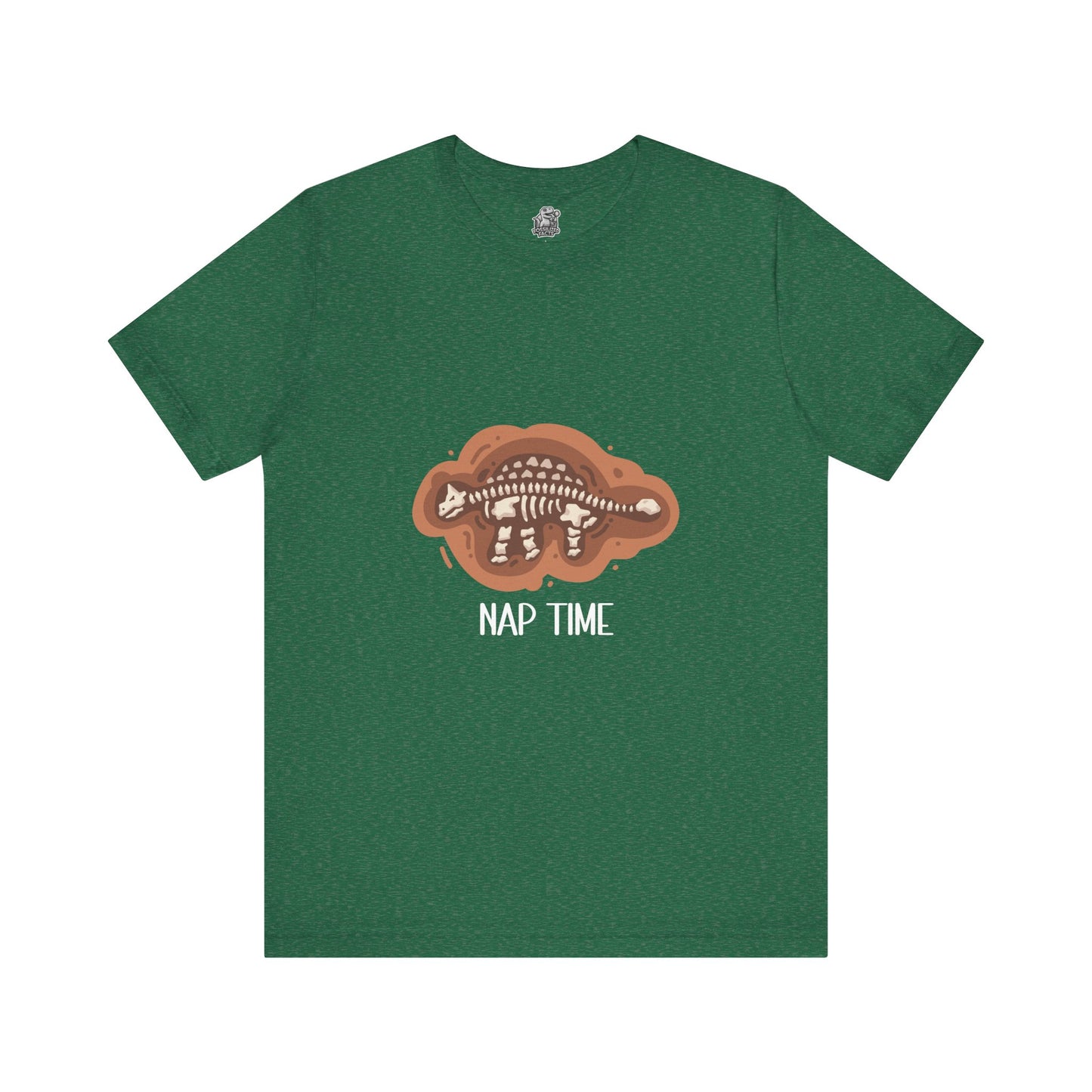 Ankylosaurus Nap Time Graphic - Unisex Jersey Short Sleeve Tee Super Comfy Dino T-Shirt Gift