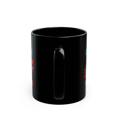 Just a Girl Who Loves Dinosaurs 11oz or 15oz Dino Black Ceramic Park Type Mug for the Jurassic Dinosaur Fans