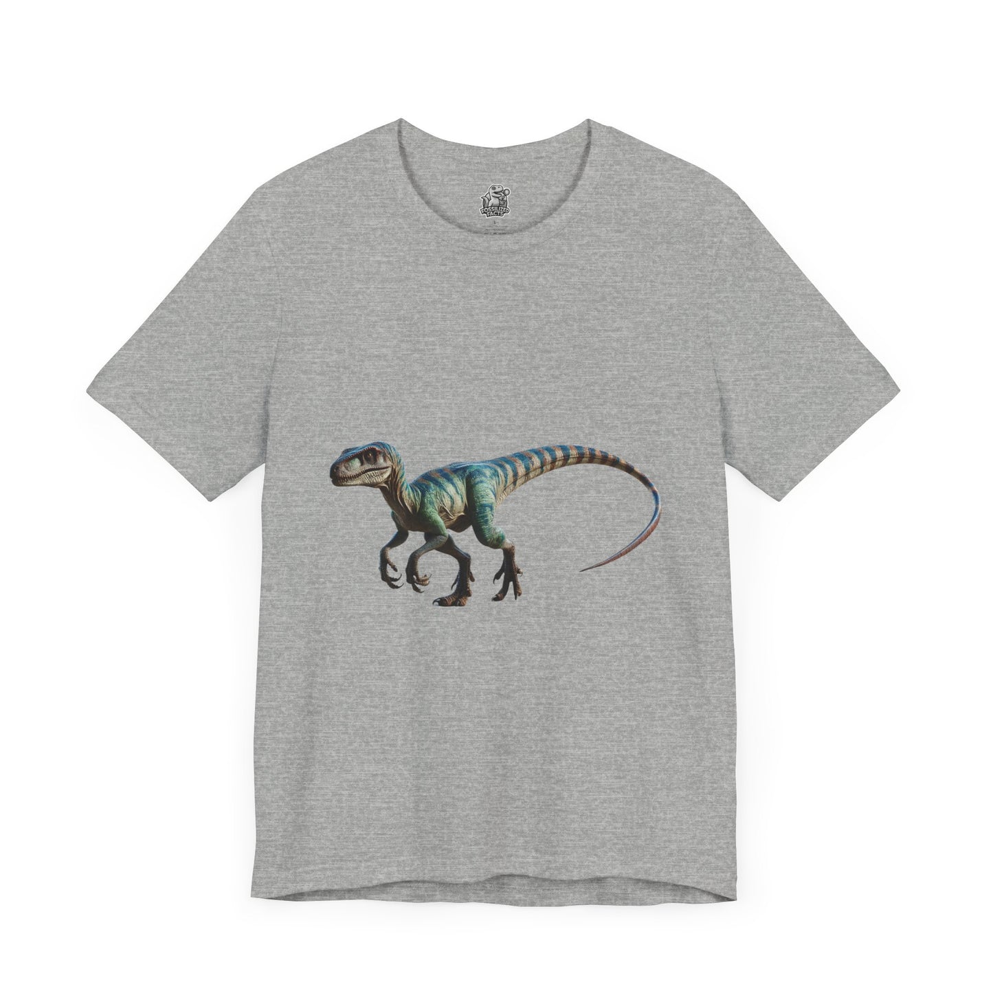 Vibrant Velociraptor Adventure Tee - Unisex Jersey Short Sleeve Tee Super Comfy Dino T-Shirt Gift