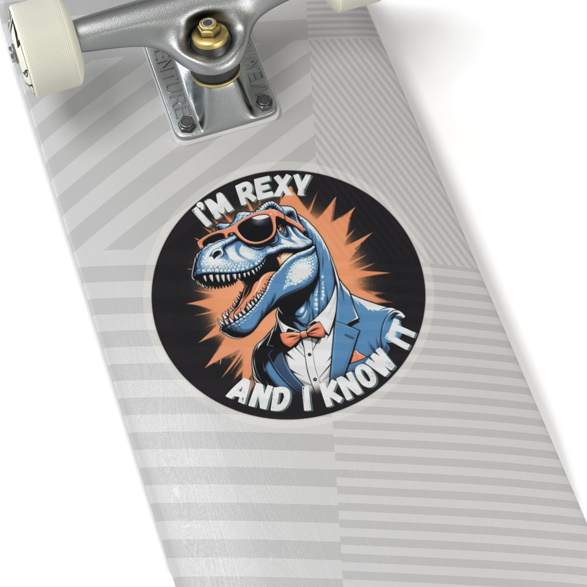 Suave Rex Sticker – Dino Style Meets Cool Confidence